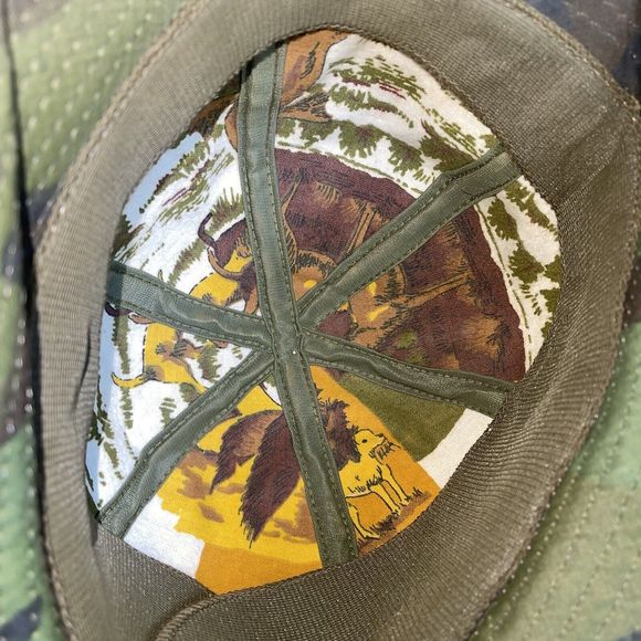 Vintage Original Jones Bucket Hat Cap Camo Water Resistant Sz Medium Rare Lined - Picture 9 of 13